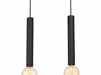 1x eglocortenova-hanglamp-e27-84cm-zwart eglo - afbeelding 2 van  3
