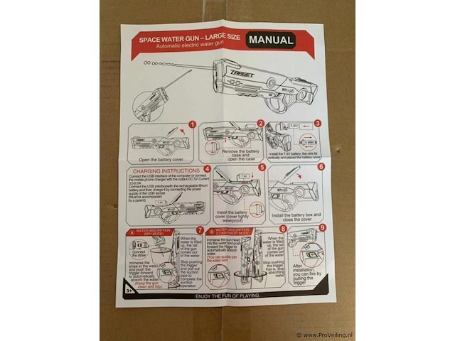 1x elektrische waterpistool 800ml - afbeelding 2 van  3
