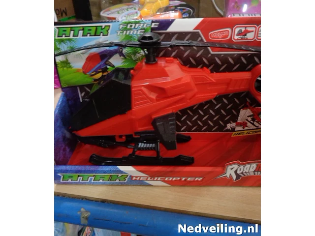 1x helicopter rood - afbeelding 1 van  3