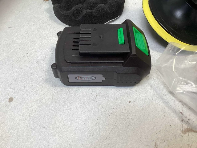 1x hofftech accu poetsmachine 18v 2.0ah - excentrisch - afbeelding 3 van  6