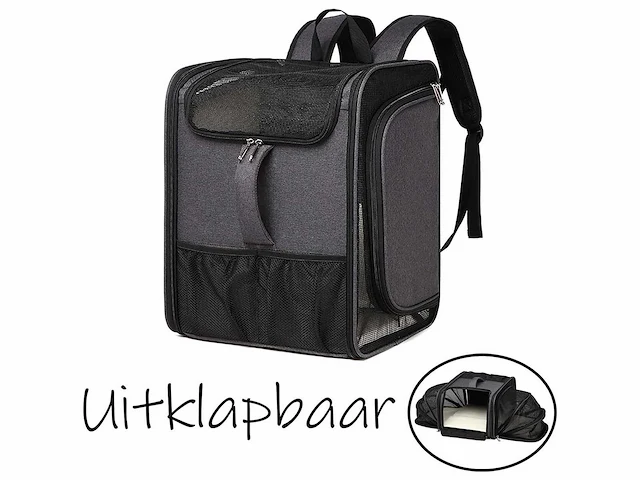 1x honden- of kattenreismand + 1x draagtas. - afbeelding 1 van  5