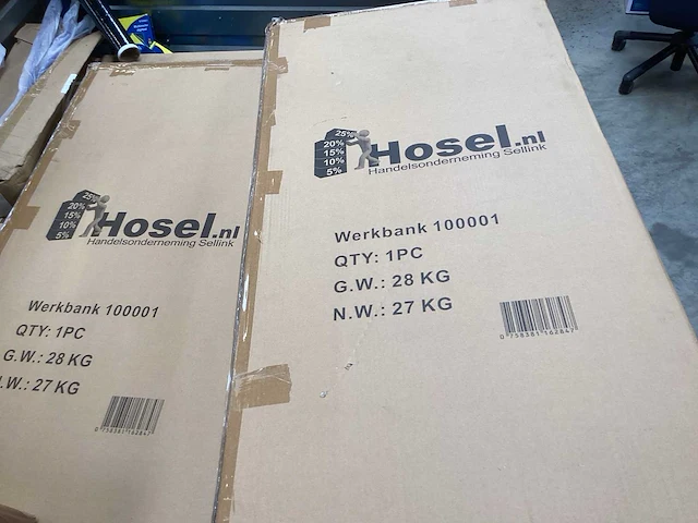 (1x) hosel werkbank met lade - afbeelding 2 van  2