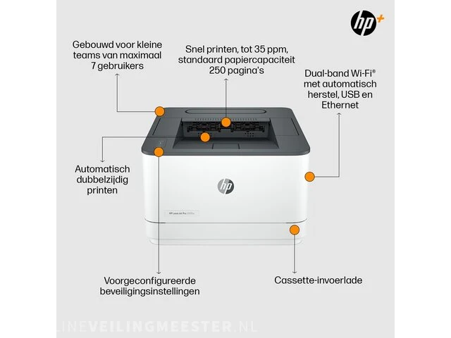 1x hp laserjet pro 3002dwe - printer hp - afbeelding 3 van  4