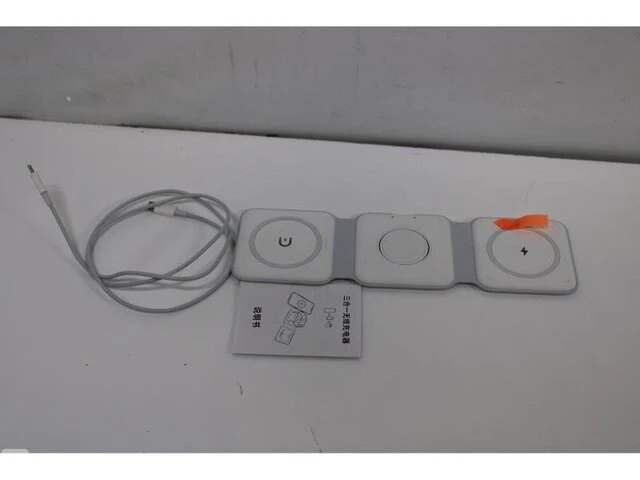 1x kojy 3 in 1 draadloze oplader pro - magnetisch & inklapbaar - 15w snellader - oplaadstation apple - iphone & samsung - wit kojy - afbeelding 3 van  4