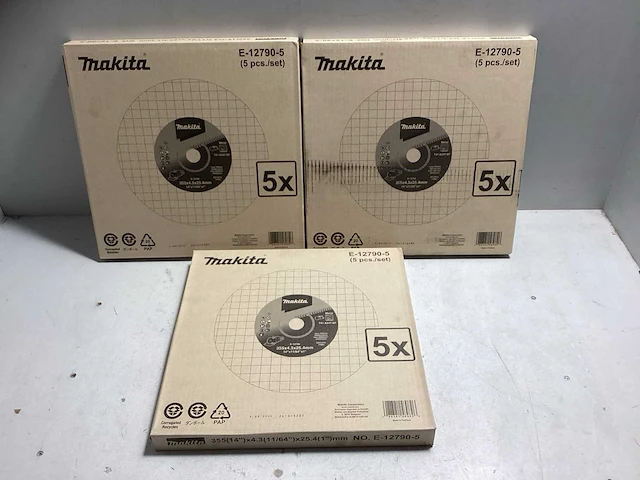 (1x) makita slijpschijven 355x4.3x25.4mm bandenzaag 5 stuks - afbeelding 1 van  6