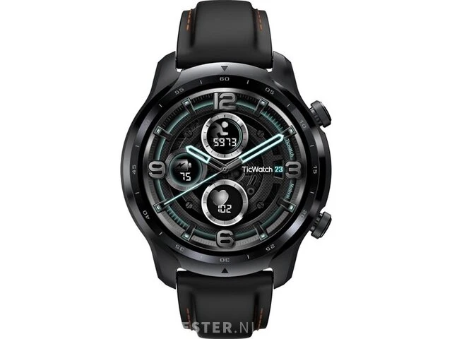 1x mobvoi ticwatch pro 3 gps smartwatch black shadow amoled ticwatch - afbeelding 3 van  6