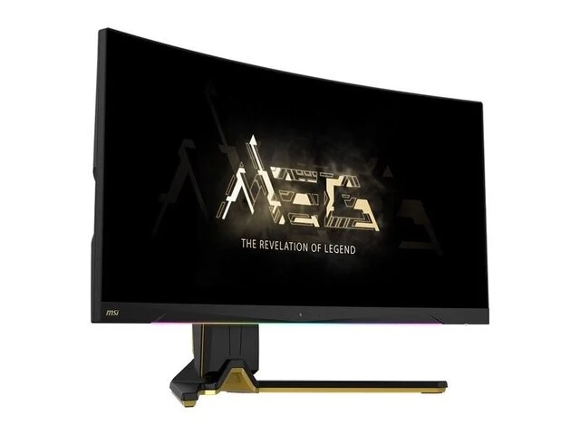1x msi meg 342c qd oled - curved oled gaming monitor msi - afbeelding 2 van  3