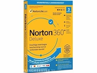 1x norton - antivirus 360 deluxe - 25gb - 1 jaarlicentie - 3 apparaten norton - afbeelding 1 van  1