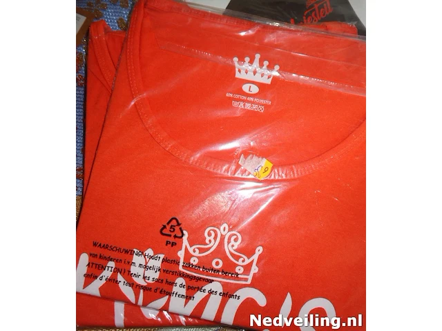 1x oranje t-shirt kingsday mt l - afbeelding 1 van  3