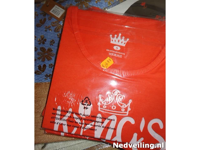 1x oranje t-shirt kingsday mt s - afbeelding 1 van  3