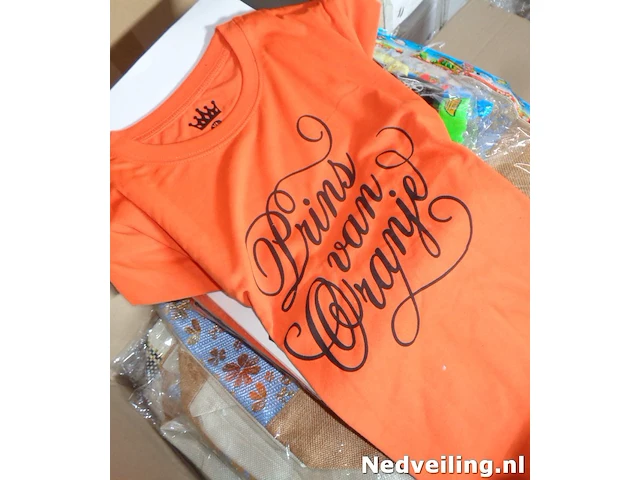 1x oranje t-shirt prins van oranje - afbeelding 1 van  3