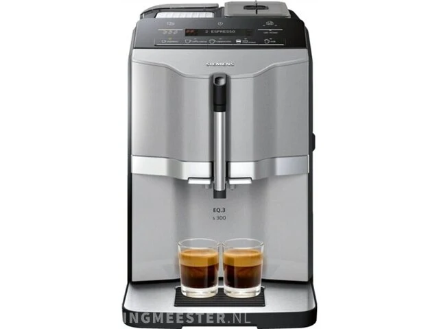 1x siemens eq.3 ti303203rw - volautomatische espressomachine - zilver siemens - afbeelding 1 van  5
