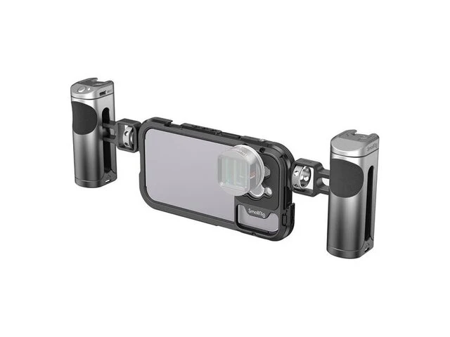 1x smallrig 4076 mobile video cage kit (dual handheld) for iphone 14 pro hostline - afbeelding 1 van  1