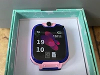 1x smartwatch voor kinderen – locatie – bellen – camera 2g – belfunctie – track - roze met zwart - afbeelding 9 van  11
