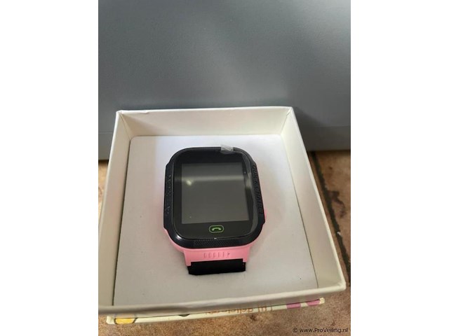 1x smartwatch voor kinderen – locatie – bellen – camera 2g – belfunctie – track - roze met zwart - afbeelding 5 van  11