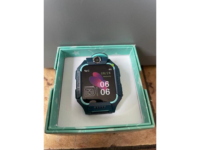1x smartwatch voor kinderen – locatie – bellen – camera 2g – belfunctie – track - zwart met blauw - afbeelding 2 van  11