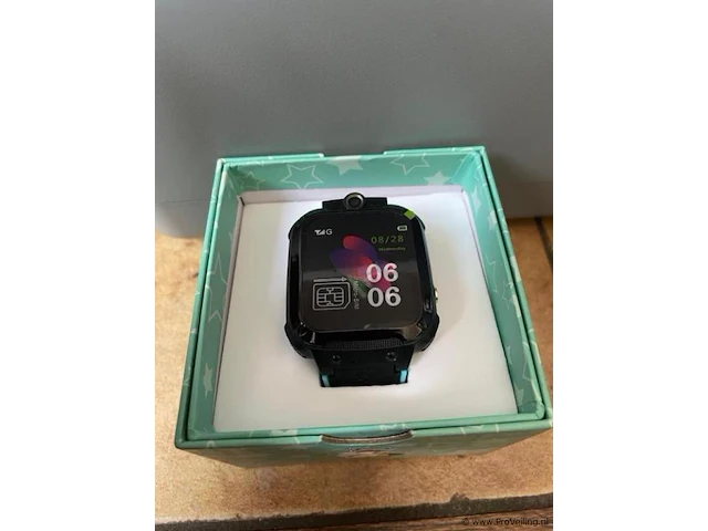 1x smartwatch voor kinderen – locatie – bellen – camera 2g – belfunctie – track - zwart met groen - afbeelding 7 van  11
