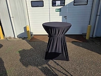 1x statafel rok zwart / standing table skirt black - afbeelding 3 van  4