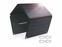1x swarey solar charger 30 w foldable monocrystalline solar panel swarey - afbeelding 1 van  2