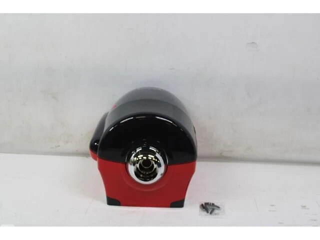1x tork combi rol poetspapier dispenser kunststof zwart/rood w2 tork - afbeelding 4 van  5