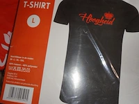1x zwart t-shirt hoogheid - afbeelding 1 van  3