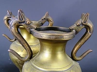 2 antieke chinese bronzen vazen - afbeelding 3 van  5