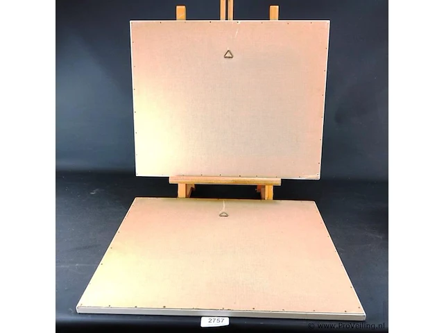 2 aquarellen ?. in wissellijst - afbeelding 5 van  5