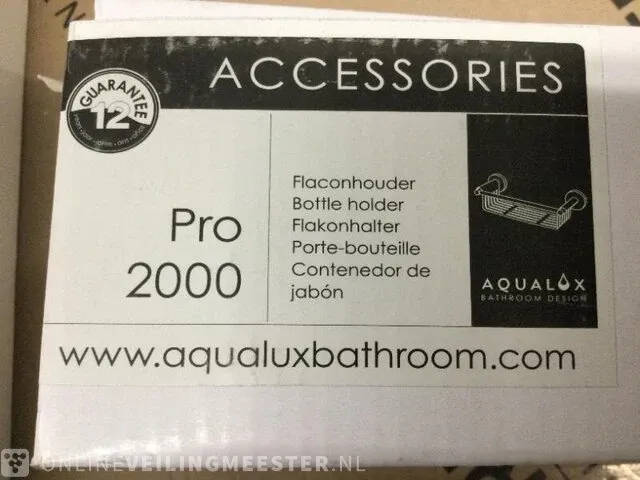 2 badkameraccessoires aqualux/haceka, pro 2000, zilver - afbeelding 4 van  5