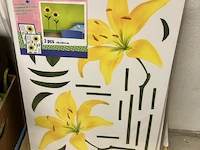 2 decoratiesticker gele bloem - afbeelding 4 van  5