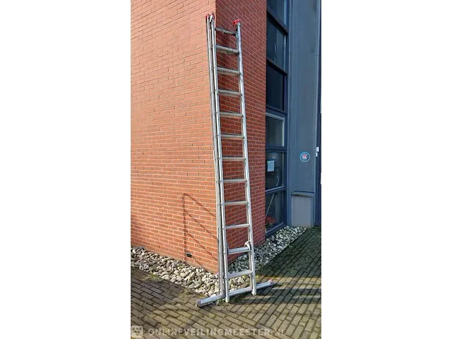 2-delige ladder 2x 12 sports - afbeelding 3 van  6