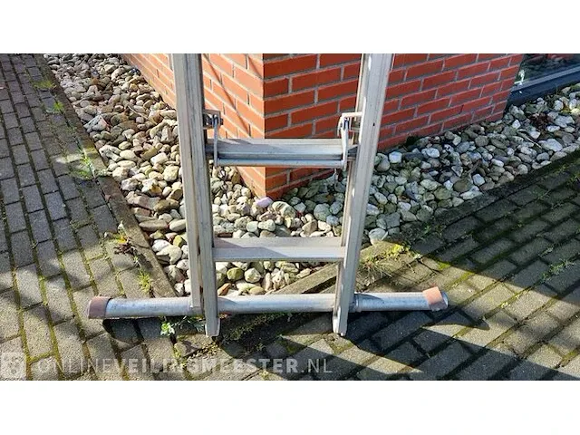 2-delige ladder 2x 12 sports - afbeelding 4 van  6