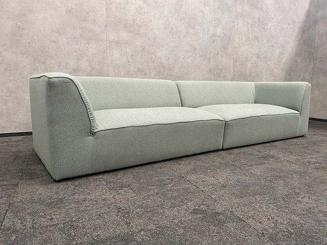 2-delige sofa mintgroen gestoffeerd - afbeelding 7 van  14