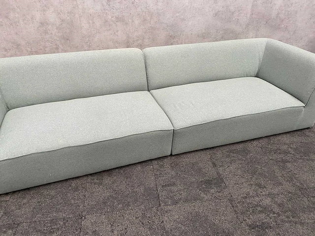 2-delige sofa mintgroen gestoffeerd - afbeelding 9 van  14