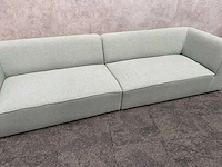 2-delige sofa mintgroen gestoffeerd - afbeelding 9 van  14