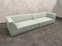 2-delige sofa mintgroen gestoffeerd - afbeelding 10 van  14