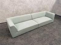2-delige sofa mintgroen gestoffeerd - afbeelding 11 van  14