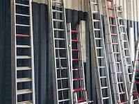 2-delige trekladder, 2x16, aluminium - afbeelding 1 van  5