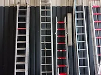 2-delige trekladder, 2x16, aluminium - afbeelding 2 van  5