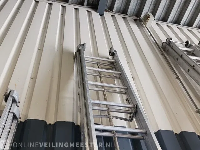2-delige trekladder, 2x16, aluminium - afbeelding 4 van  5
