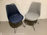 2 eetkamerstoelen bjorn, blaauw/grijs - afbeelding 1 van  5