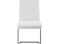 2 eetkamerstoelen / stoel - vegas - kunstleer - wit - afbeelding 8 van  10