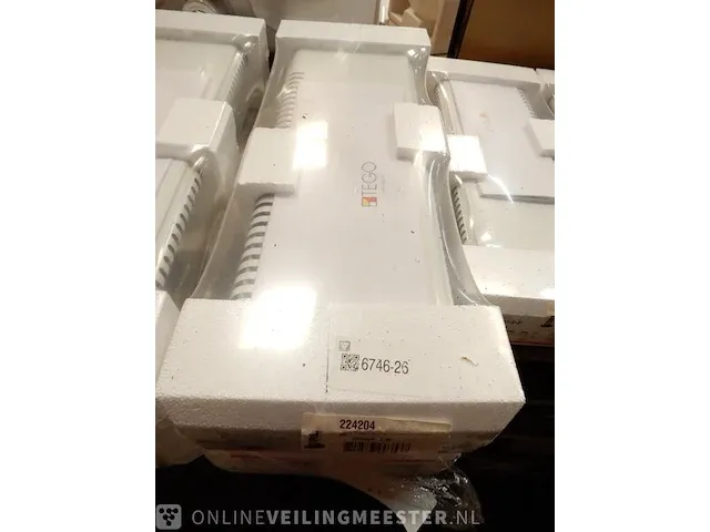 2 elektrische kachel drl, tego roundline, wit - afbeelding 1 van  2