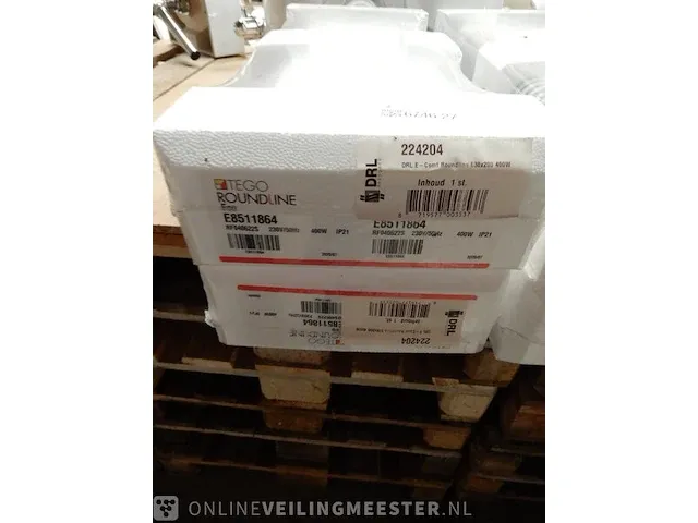 2 elektrische kachel drl, tego roundline, wit - afbeelding 2 van  2