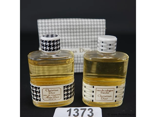 2 fles christian dior eau de cologne miss dior - afbeelding 1 van  5