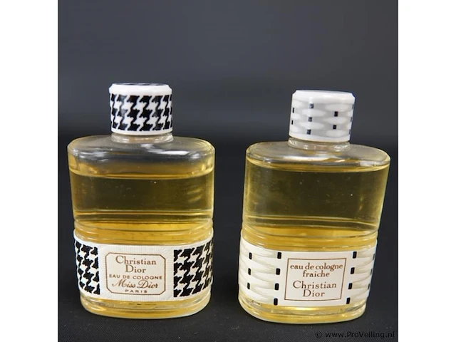 2 fles christian dior eau de cologne miss dior - afbeelding 2 van  5