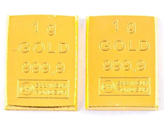 2 gouden baren - afbeelding 1 van  1