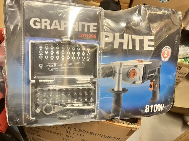 2 graphite klopboormachines810 w+ bitsetje - afbeelding 4 van  5