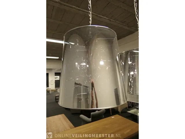 2 hanglampen met kroonluchter transparant - afbeelding 7 van  10