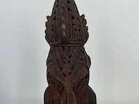 2 houten sepik beeldjes, papoea nieuw guinea, te dateren midden 20e eeuw - afbeelding 4 van  7