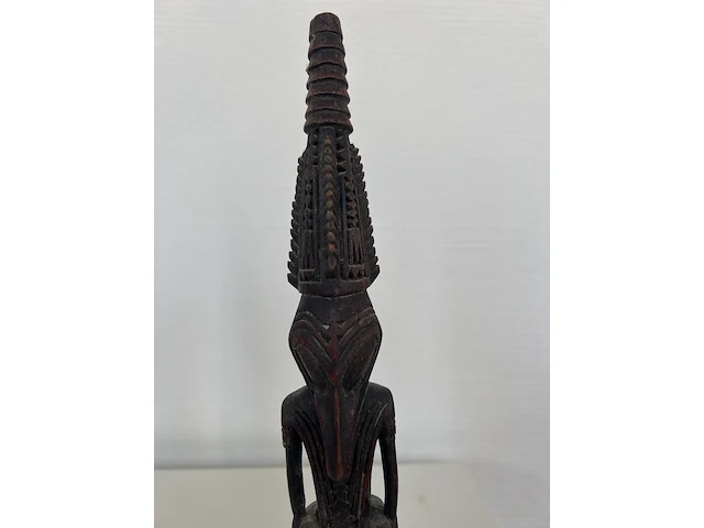 2 houten sepik beeldjes, papoea nieuw guinea, te dateren midden 20e eeuw - afbeelding 5 van  7